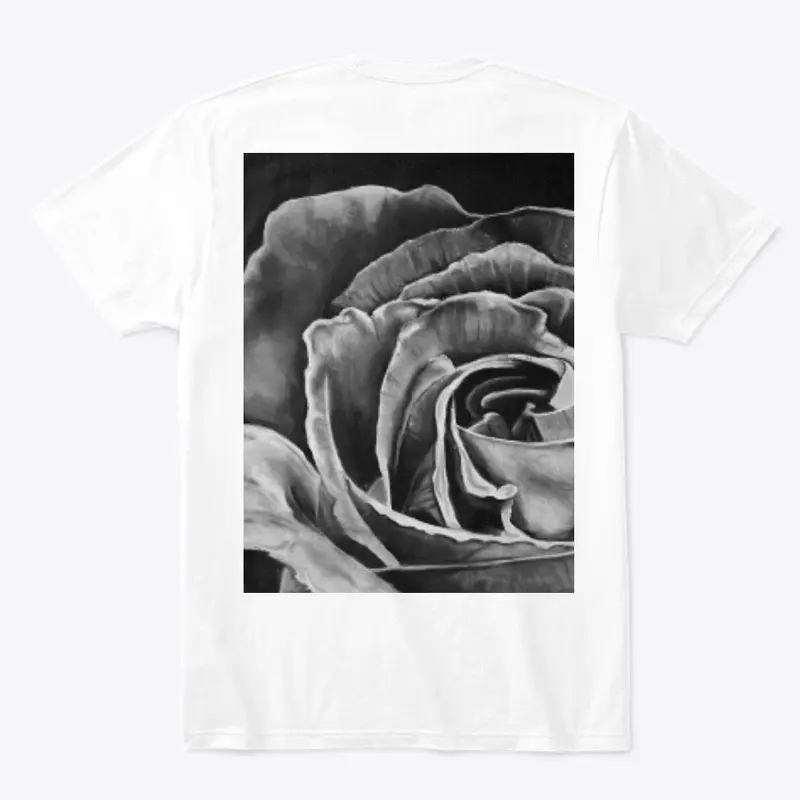 Tonal Rose Tee - Back Graphic